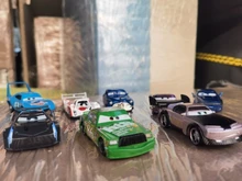 Disney Pixar-Juguetes de los personajes de Cars para niños, coches de juguetes de Cars 2 3, Lightning McQueen, Mater Jackson, Storm Ramirez, 1:55, vehículo fundido a presión, juguete de metal de aleación para chicos