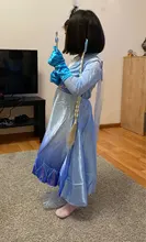 Vestidos de Elsa para niña, disfraz de princesa, Elsa, Reina de la nieve 2, Cosplay, Vestidos, conjunto de accesorios para el cabello, ropa de Halloween para niña