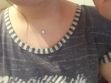 Colgantes redondos de circón AAA para mujer, collar de hilo de pescar transparente Invisible, gargantilla de Metal, Color dorado y plateado