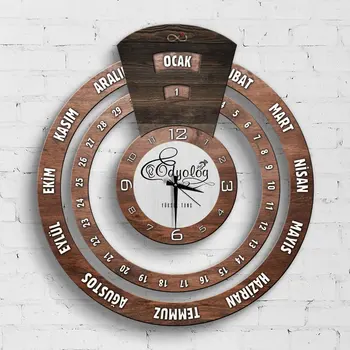 

Personalized Professional Audiologist Infinite Mayan Calendar Wooden Wall Clock