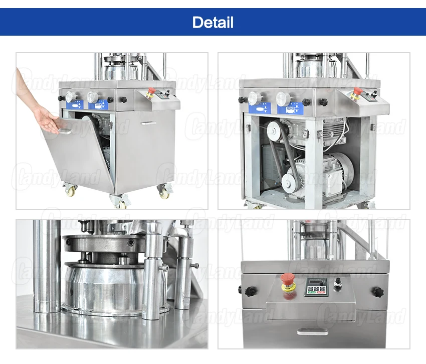 Candyland ZP-9A ротационная таблеточная пресс-машина молочная таблетка пробивная машина Фармацевтическое Оборудование для 3D таблеток наборы штампов
