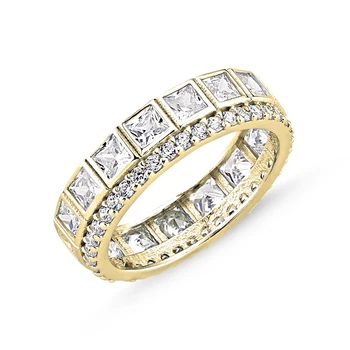 

Silver 925 Sterling Baget Zircon Cubic Zirconia Tamtur Ring