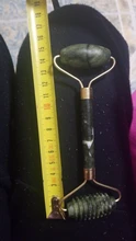 Gua Sha-Rodillo de Jade masajeador Facial 100% verdadera piedra Natural, rascador Gouache, herramientas de masaje para el cuidado de la piel