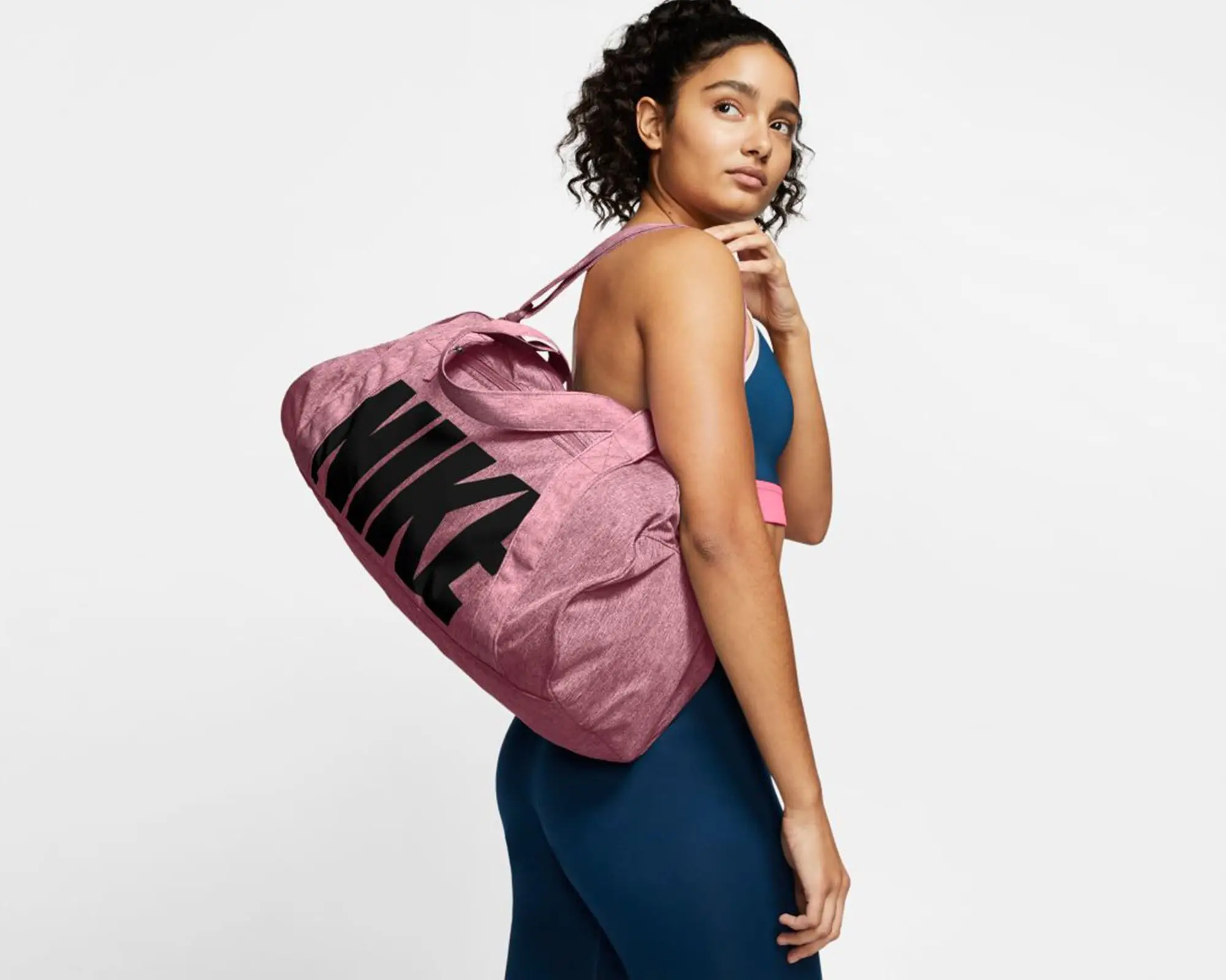 Nike W NK-bolso deportivo para mujer, bolsa de deporte para gimnasio y  entrenamiento, color rosa, BA5490-614 _ - AliExpress Mobile