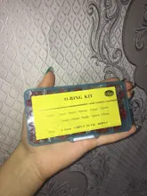 Ring Silicone Washer Assortment-Kit-Set VMQ Red Thickness