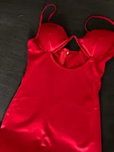 Satin Dress Spaghetti-Straps Newasia Chest Rose-Gold Bodycon Birthday-Party Hollow-Out