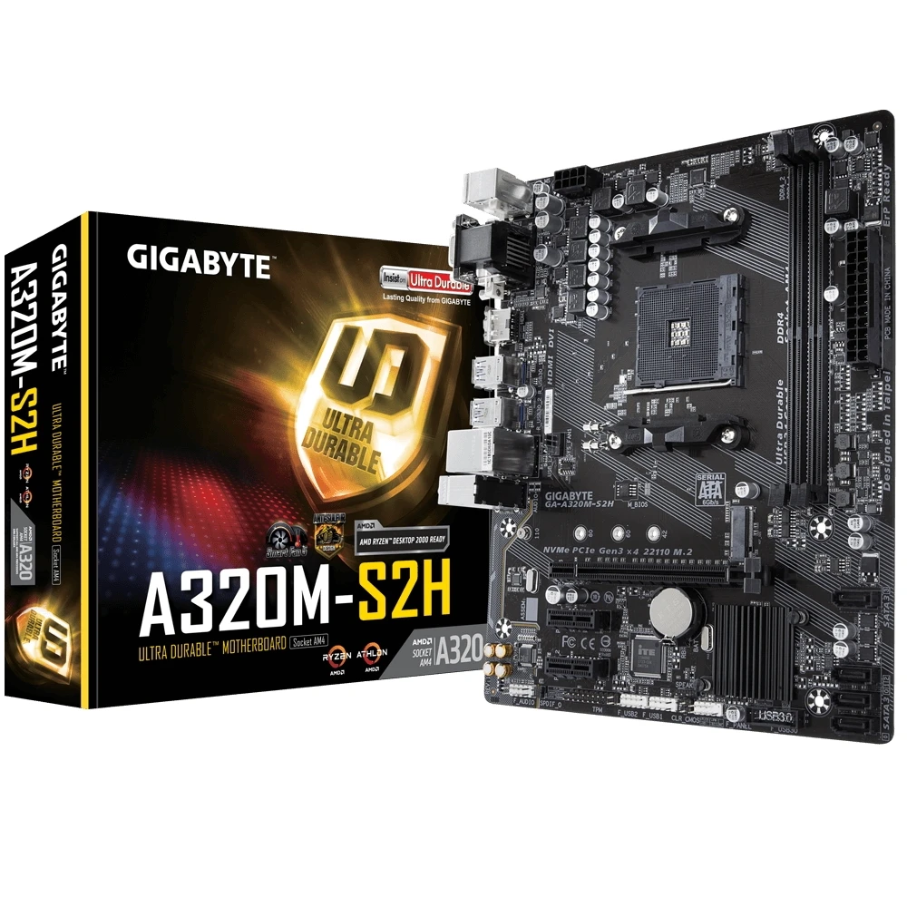 Материнская плата Gigabyte GA-A320M-S2H | Компьютеры и офис