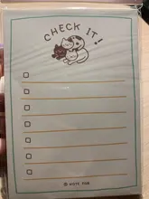 JIANWU-Bloc de notas Kawaii para hacer lista, Plan semanal, suministros de papelería de planificación diaria, escuela y oficina, 100 hojas/50 hojas