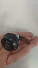 Cerradura de buzón de correos con combinación de 3 dígitos, candado con lengüeta rotativa de 7/8 pulgadas para cajón de armario