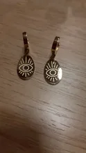 Earrings Stainless-Steel Statement Metal Gold Yhpup Women Chic for Orecchini Donna Party-Gift