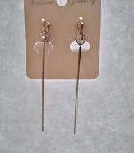 Pendientes de Clip redondos grandes para mujer, joyería Simple de color dorado, chapado en plata geométrico, clip para oreja hueca grande