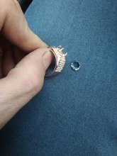 FDLK-anillo lujoso de oro rosa para hombre, piedra Natural de cristal, regalo de aniversario para novio, banda de boda de compromiso para banquete