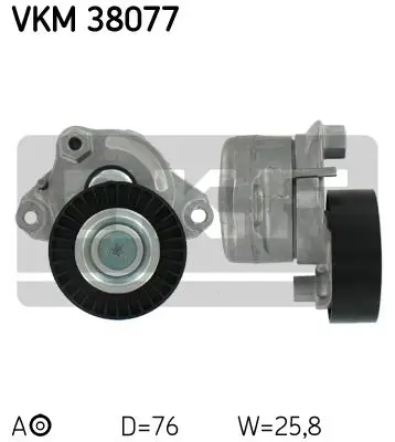 Ролик натяжной ремня но Mercedes W204/W203/W164 2.3/2.8/3.5 05 SKF VKM 38077