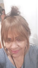 Peluca de cabello humano Remy brasileño con flequillo atado a mano, postizo con REAL BEAUTY en el templo