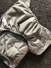 Feliz flauta recién nacido pañales pequeño AIO pañal de tela de carbón de bambú refuerzos dobles interior PUL a prueba de agua exterior Fit 2- 5KG bebé