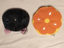 FUDEAM-monedero suave de felpa con dibujos animados para mujer, cartera pequeña con cremallera de Animal, monedero para niños y niñas, con Cable USB y auriculares