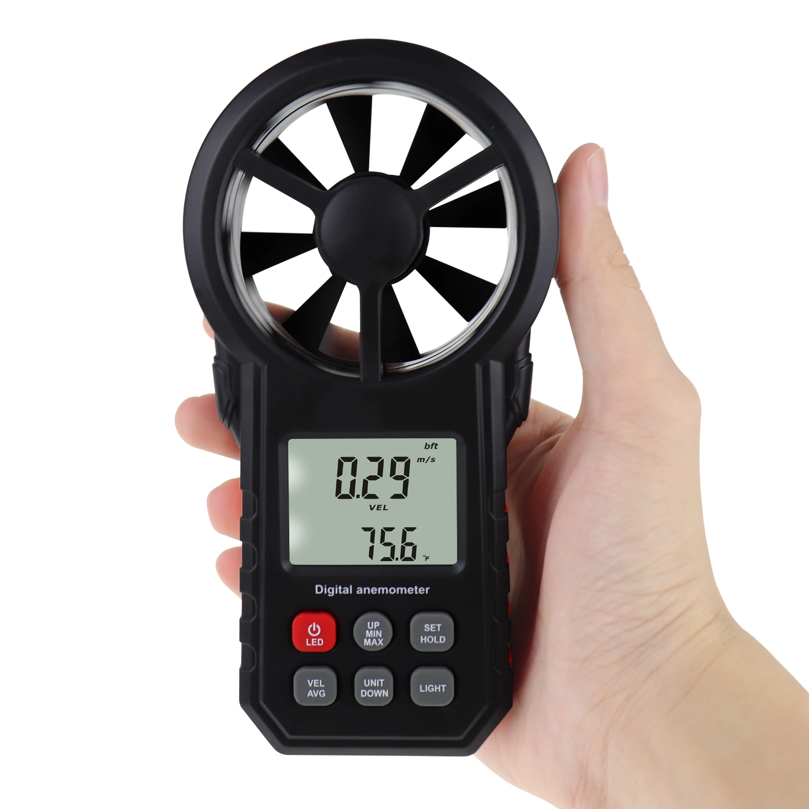 Wind speed measuring device