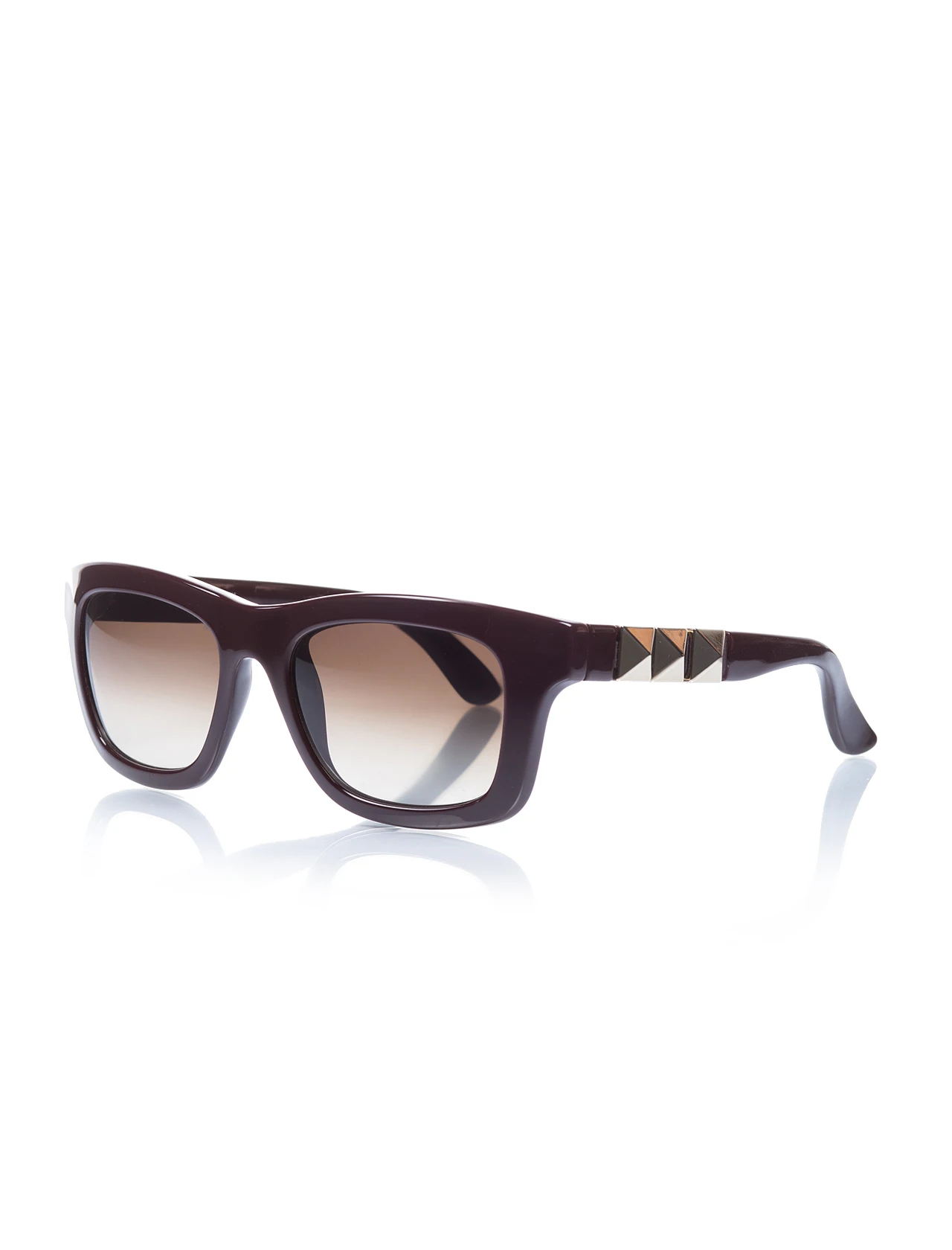 

Women's sunglasses val 691 642 bone Burgundy organic square square 53-19-135 valentino