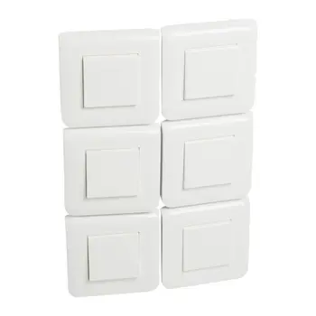 

LEGRAND Set of 6 switches mosaic with white plate