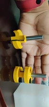 Cortador de dientes cuadrado con ranura en T, vástago de 8MM, fresa, cuchillo de tallado, brocas de enrutador para madera, herramienta para carpintería, 2 uds.