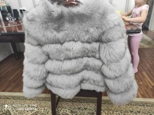 Fur Jacket Fox-Fur-Coat Winter Fashion Women's Luxurious 100%Natural Warm High-Quality