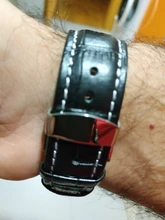 UTHAI Z09 Plus – correas de reloj de cuero genuino, pulsera universal de 12-24mm con hebilla de maripos, correa de hebilla de acero, correa de reloj de 22mm