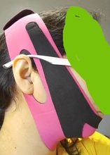 Mascarilla adelgazante para mujer, máscara de estiramiento de mejillas, cinturón de línea Facial en V, banda de correa antiarrugas, herramienta para belleza Facial, vendaje de adelgazamiento Facial
