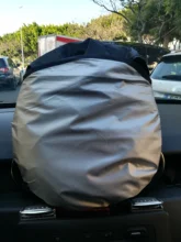 Parabrisas del coche cubierta tipo parasol para Dacia Duster 1,0 Tce Turbo 1,4 Logan 1,6 Mpi Dci Mcv Sandero R4 accesorios Anti UV Reflector