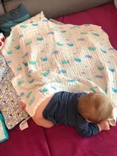 Manta de muselina de 6 capas para bebé, ropa de cama personalizada para recién nacido