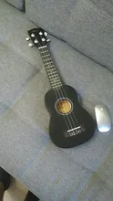 Aiersi-Ukelele Soprano de 21 pulgadas para principiantes, guitarra para chico, cuatro cuerdas de madera, negro, marrón, rosa, Amarillo, Azul, para niños