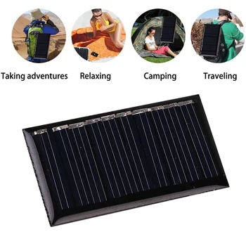 

Cewaal Solar Cells High Efficiency Traveling Camping Outdoor USB Solar Panel Charger 2W 5V 25mAh Portable Home DIY