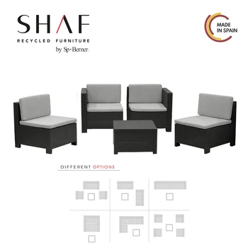 

SHAF - SET VERONA modulable in colore antracite-ideal for any Terrace or spaciousness Conjunto de jardin de foreign