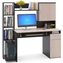 Стол компьютерный СОКОЛ КСТ-11.1 венге/дуб беленый