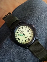 Relojes de pulsera luminosos para hombre, de cuarzo, con esfera de aleación informal, deportivos, resistentes al agua, con correa de nailon, Masculino