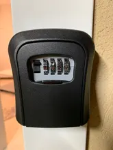 Caja de bloqueo de llave MOOL, caja de seguridad de llave de aleación de aluminio montada en pared, a prueba de agua, caja de bloqueo de llave de combinación de 4 dígitos para interior Outdoo