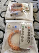 Light Lamps Garlands Remote-Control-Lights Led-String Holiday-Decor Fairy USB Christmas