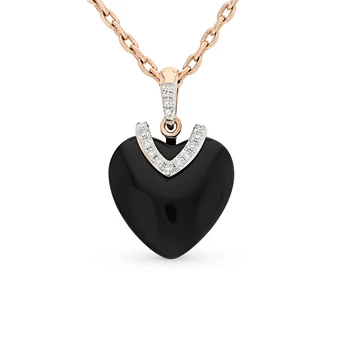 

Gold pendant with onyx and diamonds sunlight sample 585