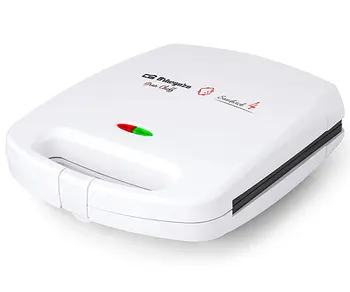 

ORBEGOZO SW 7050 SANDWICH MAKER WHITE 1500W POWER NON-STICK COATING