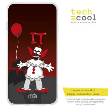 

FunnyTech®Stand case for Wiko Silicone Y50 L Krusty The Simpsons Pelicula IT Fund