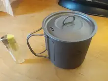 Tourist Tableware Cookware Utensils Kitchen-Equipment Travel-Cooking-Set Titanium-Cup