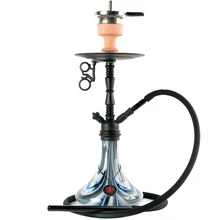 Кальян Amy Deluxe 4 Stars модель AMY 058 BK-BK полный комплект. Высота 50 см