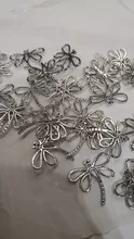 Abalorio de libélula de aleación de Zinc, colgante de plata tibetana vintage, productos de joyería, dijes, Diy, colgante para collar, pulseras D215, 15 Uds.