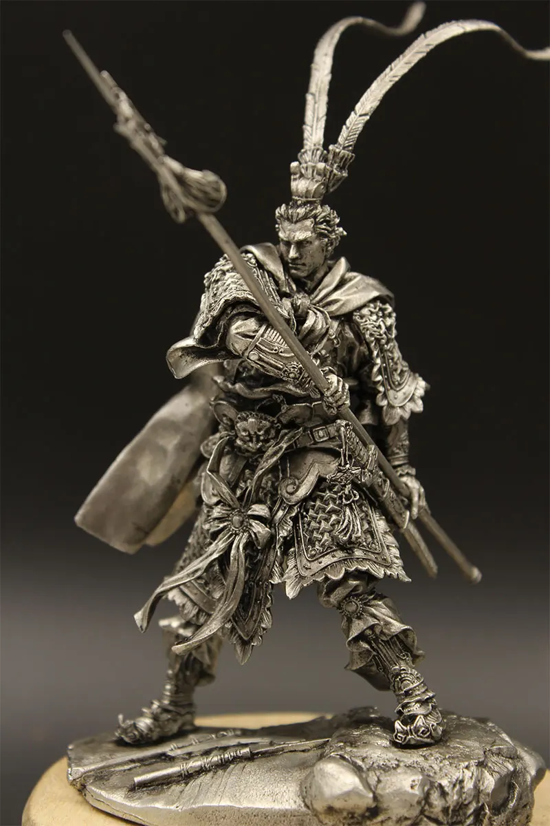 lkw-love Statuetta articolata con Fiocco e Freccia Statuetta Bianca Statuetta Samurai Statuetta Giapponese Dotata di Un Accessorio