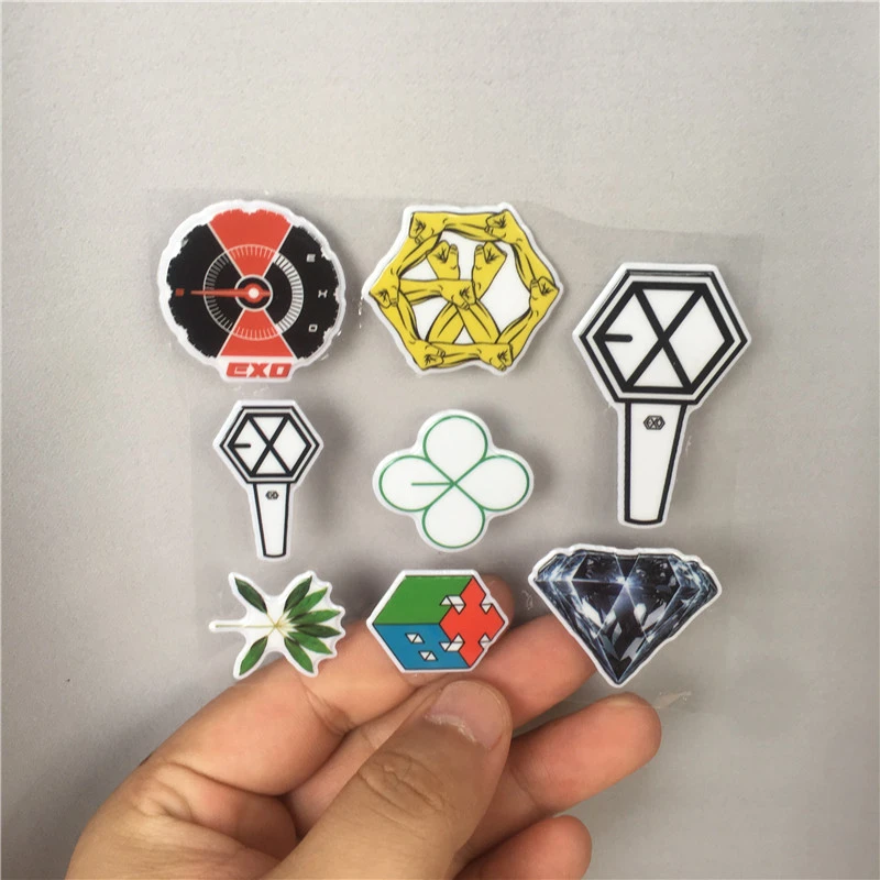 Exo 3d ステッカー防水ラップトップのステッカースケートボード Xiumin 周防 Baekhyun Chanyeol Sehun Do Exo Sc Exo M Exo K Exo Cbx Assorted Stickers Aliexpress