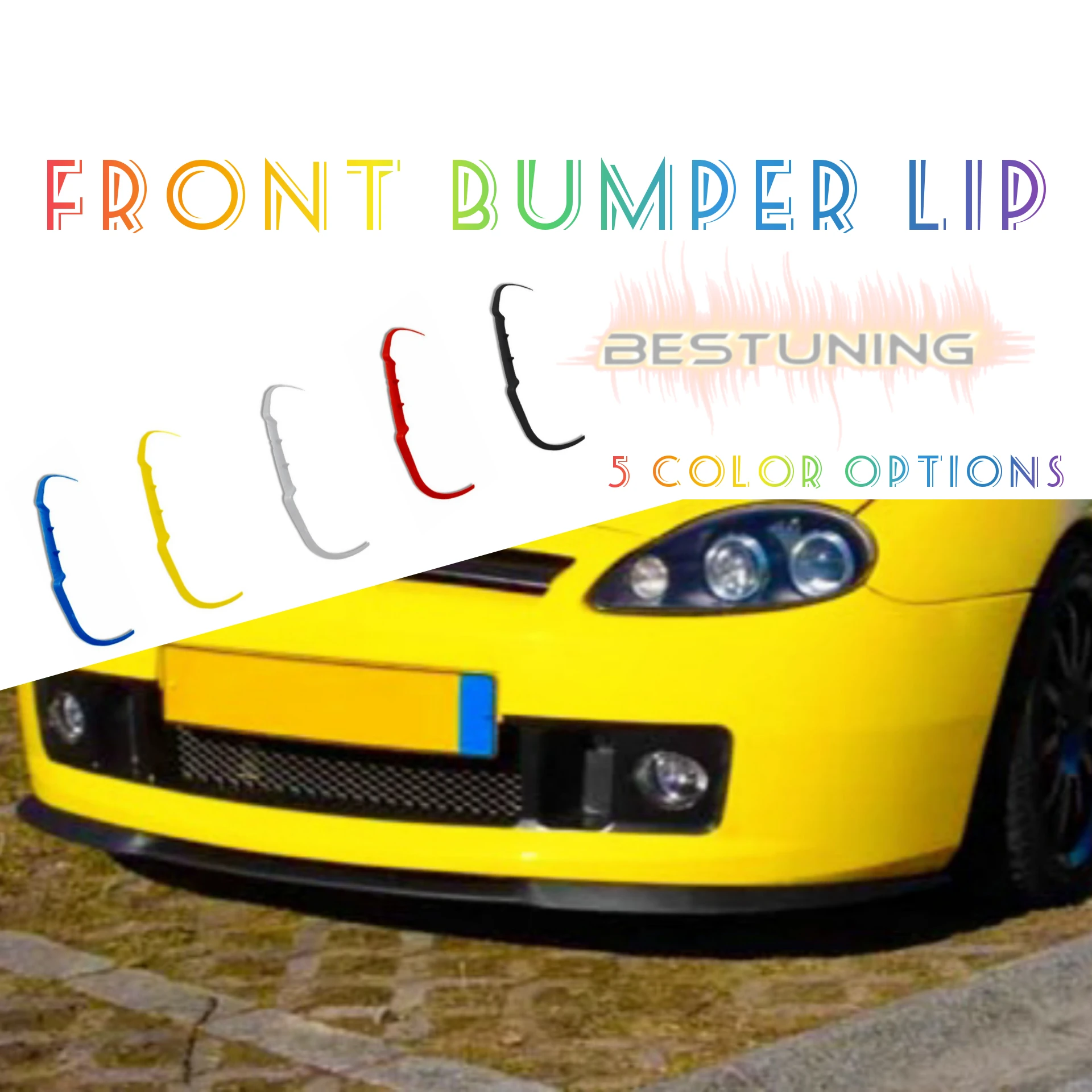 Per Mg Tf Cupra R Spoiler Anteriore Paraurti Anteriore Spoiler Universale 3 Pezzi Body Kit Look Access Tuning