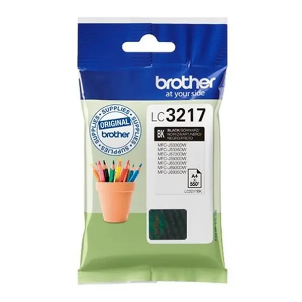 Чернильный картридж Brother LC3217BK черный