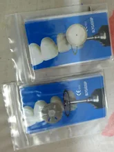 Disco de corte de diamante Dental ultrafino de doble cara, 0,15mm, para separar, pulir, cerámica, corona, yeso o jade, con mandriles