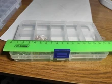 Caja de herramientas de plástico con 15 ranuras para joyería, organizador artesanal, estuche de transporte, cuentas de almacenamiento, F2414