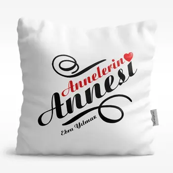 

Personalized Mothers Mother Design White Satin Pillow-1