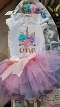 Dress Unicorn Party-Outfits Birthday-Wear Christening Toddler Girls Infant Princess Kids